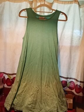 Women's CROWN & IVY Blue Ombre Swing Tank Dress